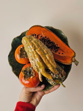 Load image into Gallery viewer, Piatto decorativo trompe l'oeil con frutta