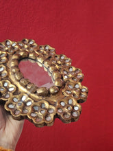 Load image into Gallery viewer, Specchio legno decorato a mano - Sud America anni 70