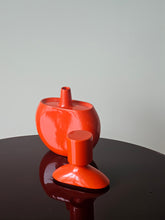 Load image into Gallery viewer, Vaso con coperchio arancione anni '60