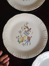 Load image into Gallery viewer, Piattini anni 50 con decorazioni varie