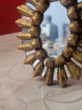Load image into Gallery viewer, Specchio in legno decorato a mano- Sud America anni 70