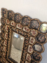 Load image into Gallery viewer, Specchio in legno decorato a mano - sud America anni 70