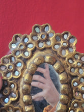 Load image into Gallery viewer, Specchio legno decorato a mano - Sud America anni 70