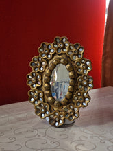 Load image into Gallery viewer, Specchio legno decorato a mano - Sud America anni 70