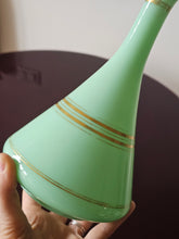 Load image into Gallery viewer, Vaso ampolla in vetro all'uranio opalino menta