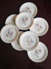 Load image into Gallery viewer, Piattini anni 50 con decorazioni varie