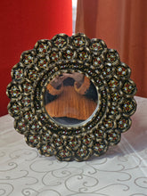 Load image into Gallery viewer, Specchio in legno decorato a mano - Sud America anni 70