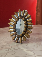 Load image into Gallery viewer, Specchio in legno decorato a mano- Sud America anni 70
