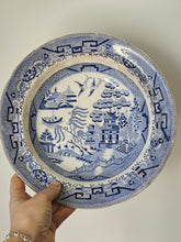 Load image into Gallery viewer, Piatti motivo Willow Ceramica Staffordshire XIX secolo
