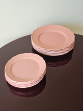 Load image into Gallery viewer, Servizio di piatti Este Ceramiche Rosa dipinto a mank
