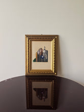 Load image into Gallery viewer, Quadro paesaggio futurista tempera su carta
