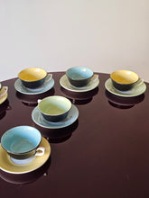 Load image into Gallery viewer, Tazzine colorati anni &#39;50 francesi
