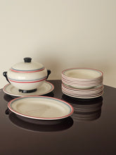 Load image into Gallery viewer, Servizio di piatti Galvani con decoro realizzato con l&#39;aerografo
