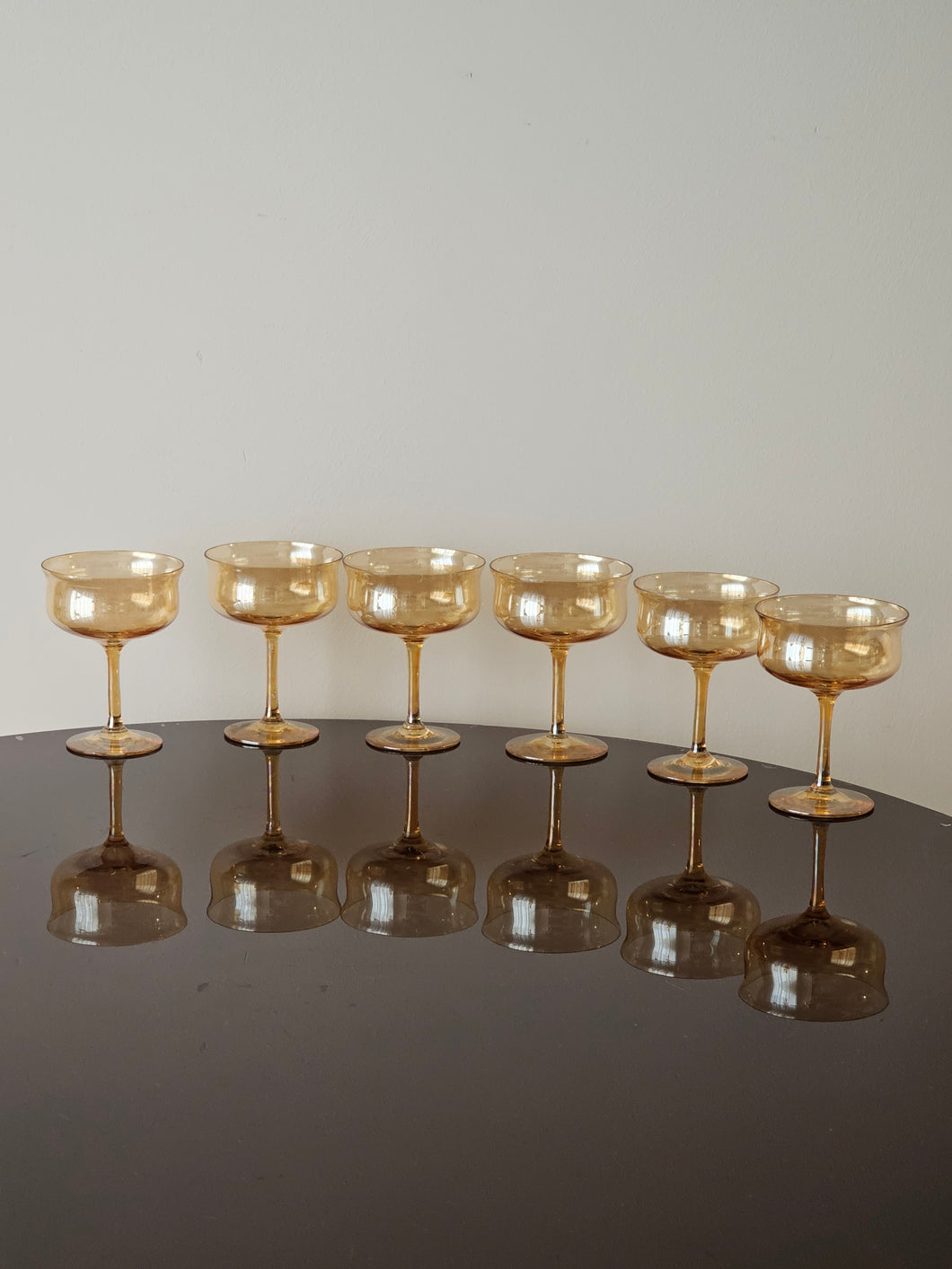 Calici n.6 pezzi art deco da champagne (9×12cm // 18 pezzi disponibili)