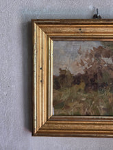 Load image into Gallery viewer, Campagna, olio su carta, Antonino Sartini primi '900
