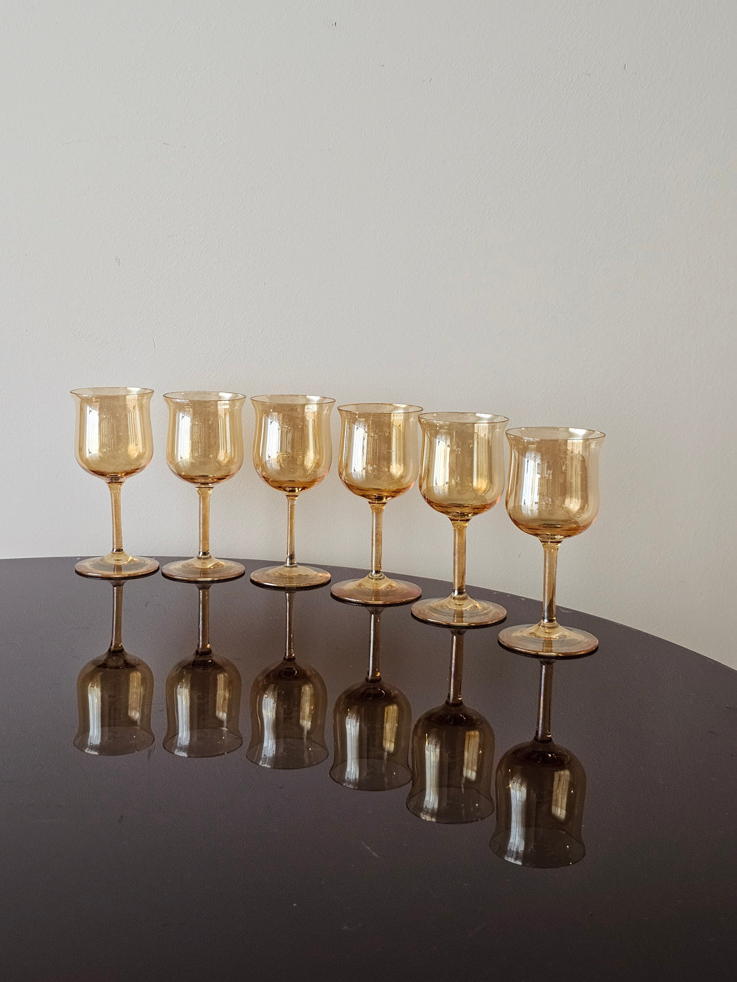 Calici n.6 pezzi art decò da vino (6,5x14cm // 18 pezzi disponibili)