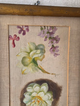 Load image into Gallery viewer, Dipinto di fiori anonimo datato 1897
