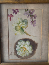 Load image into Gallery viewer, Dipinto di fiori anonimo datato 1897
