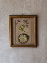 Load image into Gallery viewer, Dipinto di fiori anonimo datato 1897

