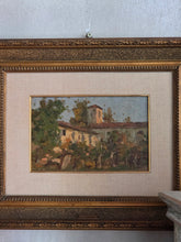 Load image into Gallery viewer, Chiostro di campagna, olio su tela, Antonino Sartini (inizi '900)
