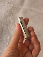 Load image into Gallery viewer, Porta rossetto in argento 800 e pietra dura a chiusura

