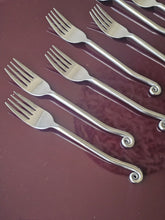 Load image into Gallery viewer, Forchette in acciaio con manico a spirale
