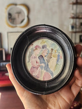 Load image into Gallery viewer, Piccolo acquerello 'passeggiata romantica' di Valerio Picariello
