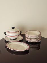Load image into Gallery viewer, Servizio di piatti Galvani con decoro realizzato con l&#39;aerografo
