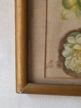 Load image into Gallery viewer, Dipinto di fiori anonimo datato 1897
