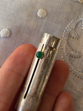 Load image into Gallery viewer, Porta rossetto in argento 800 e pietra dura a chiusura
